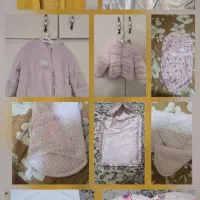 تشک گارد دار کریر تریکو و مقداری لباس بچه تا یکسال