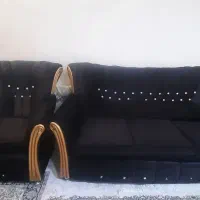 مبل راحتی بسیار سالم و تمیز همراه جلو مبلی|مبلمان خانگی و میز عسلی|شاهدشهر, |دیوار