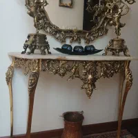 آیینه شمعدان برنز اصل