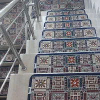 گلیم پله تکی و پاگرد ست (سایز سفارشی) در طرح و رنگ