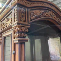 ویترین چوب راش|بوفه، ویترین، کنسول|مبارکه, |دیوار
