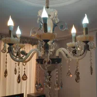 لوستر کریستال برنج