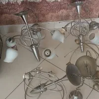 لوستر استیل پنج شاخه