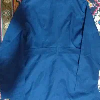 مانتو طرح بارونی رنگ ابی نفتی فروش فوری|لباس|پیر بکران, |دیوار