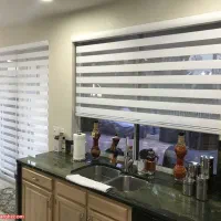 فروش انواع پرده زبرا شید کرکره|پرده، رانر، رومیزی|یزد, |دیوار