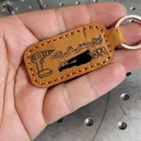 سرسوئیچی چرم تبلیغاتی دست دوز/سرکلیدی چرم تبلیغاتی