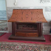 بخاری گازی شومینه سالم نو