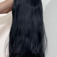 دو عدد کلاه گیس مشکی فرق و چتری