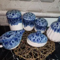 ست بانکه یا پا سماور و قوری و گلدان جا کره