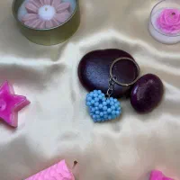 دسته کلید کریستالی شکل قلب