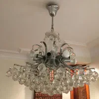 لوستر کریستالی به همراه دو عدد دیواری