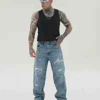 شلوار مام فیت و بگ پارچه ترک