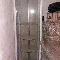 ویترین چهارطبقه گردان|بوفه، ویترین، کنسول|فریمان, |دیوار