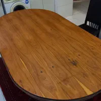 میز غذا خوری ۶ نفره تمام گردو