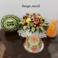 میوه آرایی حکاکی هندوانه یلدا،چله ژله تولدعقدجشن|خدمات پذیرایی، مراسم|رشت, جانبازان|دیوار