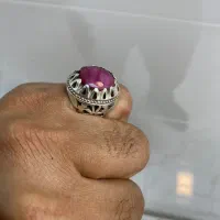 انگشتر نقره یاقوت سرخ اصل و معدنی|بدلیجات|بوشهر, |دیوار