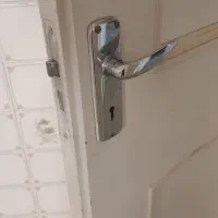 درب چوبی دولنگه با چارچوب فلزی|مصالح و تجهیزات ساختمان|اصفهان, عسگریه|دیوار