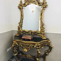 اینه کنسول ورق طلا (اصل)