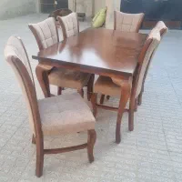 فروش میز و صندلی نهار خوری 6نفره|میز و صندلی غذاخوری|ایوان, |دیوار