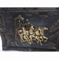 تابلو طرح بر جسته آب طلا کاری شده