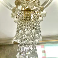 ۲ عدد لوستر کریستالی|لوستر و چراغ آویز|تهران, پرستار|دیوار