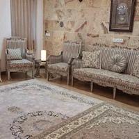 مبل استیل ۹ نفره با ناهاری خوری ۸ نفره درحد نو|مبلمان خانگی و میز عسلی|رویان, |دیوار