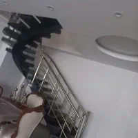 پله پیچ گرد فلزی صاف و خاص|خدمات پیشه و مهارت|چادگان, |دیوار