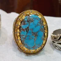 انگشتر فیروزه نیشابور و رکاب دستساز|بدلیجات|مشهد, ابوذر|دیوار