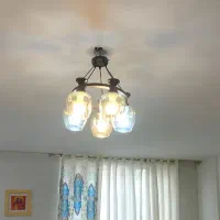 لوستر پنج شاخه سالم وتمیز