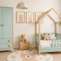 تخت و کمد سرویس خواب کودک نوزاد و نوجوان