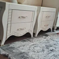 دو عدد پاتختی کمد دو کشو