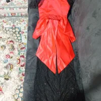 لباس مجلسی شیک طوری زنبوری روش نگین کارشده