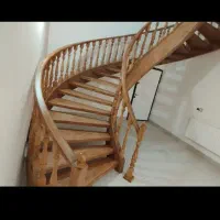 نقاشی ساختمان چوب فلز و...