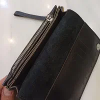 کیف پول دستی چرم اصل طبیعی