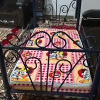 تخت فلزی کودک با تشک