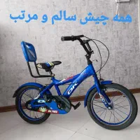 دوچرخه سایز 16 آبی بچه گانه برند ok اوکی در حد نو|دوچرخه، اسکیت، اسکوتر|مشهد, حجت|دیوار