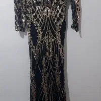 پیراهن مجلسی بلند سایز ۳۸ تا ۴۲ درحدنو