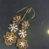 گوشواره طلا درحد نو|جواهرات|شیروان (خراسان), |دیوار