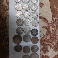 تعدادی سکه زمان شاهنشاهی وسکه قدیمی