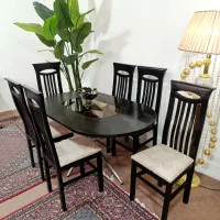 میزوصندلی ناهارخوری غذاخوری۶نفره چوبی
