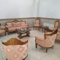 فروش مبل ۹ نفره + ۲ عدد میز جلومبلی|مبلمان خانگی و میز عسلی|ماکو, |دیوار