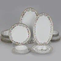 سرویس ۲۸ پارچه چینی زرین ایران|ظروف سرو و پذیرایی|کاشان, امام خمینی|دیوار