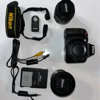 Nikon D3300 تمیز با ۲ لنز و لوازم کامل