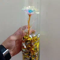 گل با باکس شیشه ای