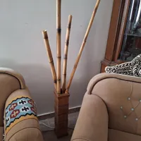 گلدانوچوبی و ۴عدد بامبو