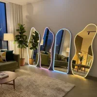 آینه قدی دفرمه نئونی پایه دار تولیدی مشهد