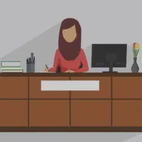 استخدام خانم مسلط به کامپیوتر در دبیرستان