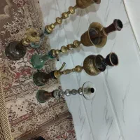 تعداد قلیان سالم چوبی برنجی