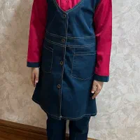 مانتو شلوار-فرم مدرسه دخترانه سایز ۵