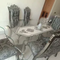 فروش میز ناهار خوری نقره کوب